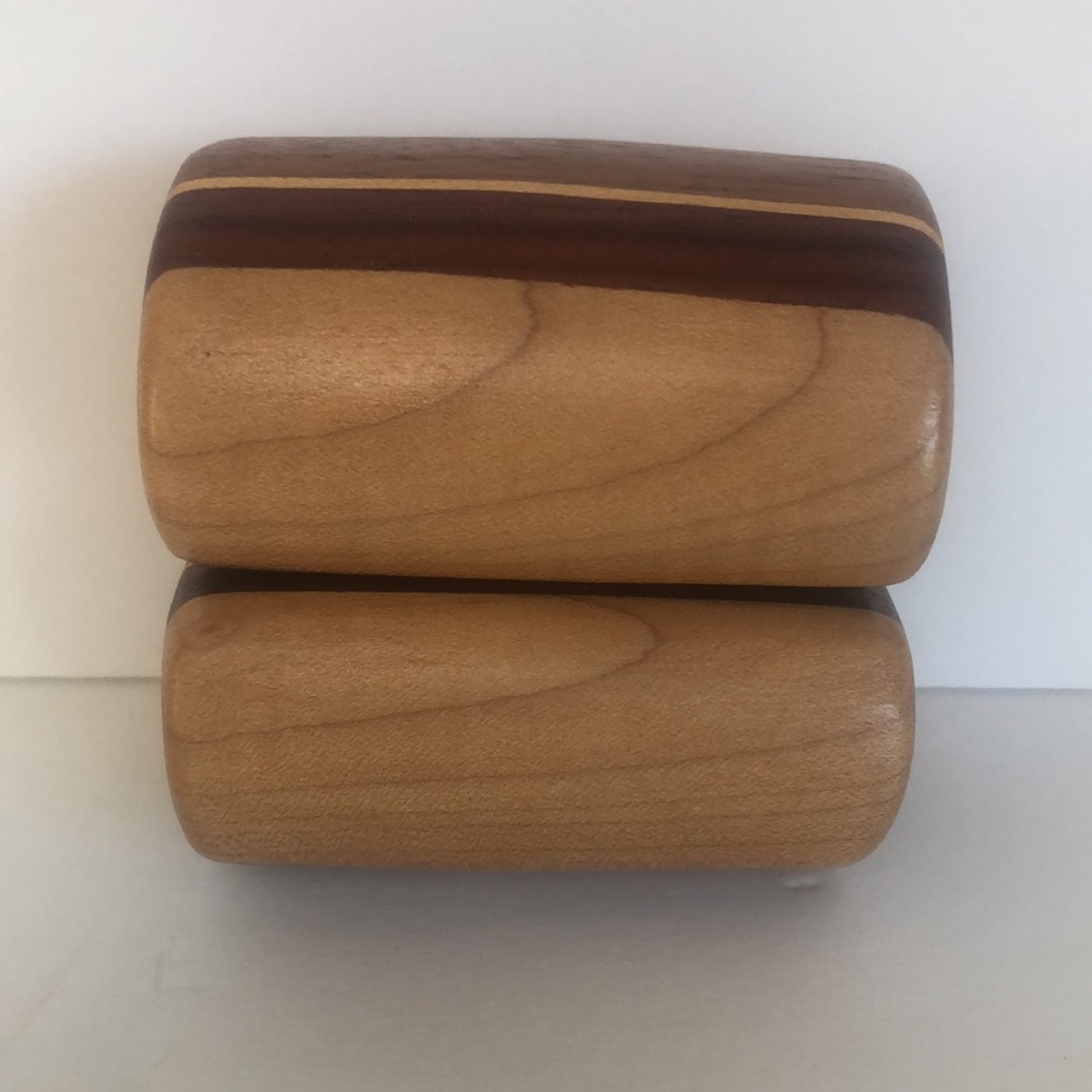 Natural Wood Danish Mid Century Modern Salt And Pepper Shakers - Picture 10 of 16